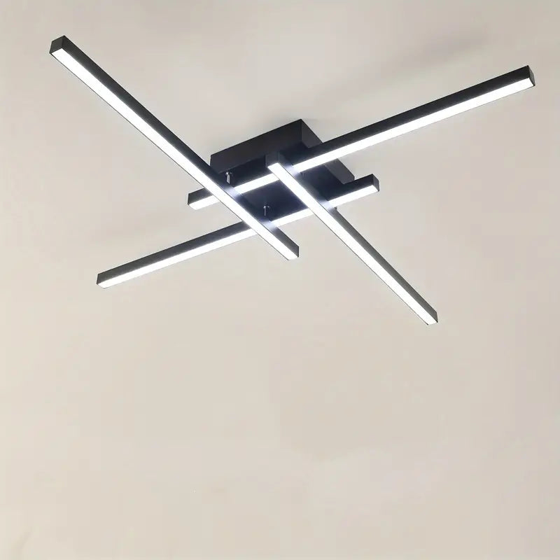Modern LED ceiling lamp in the shape of a cross
