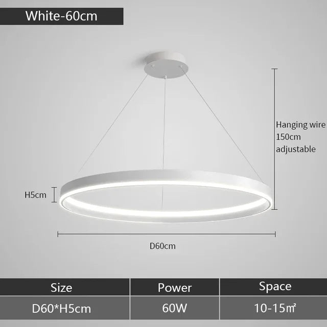 Stropná kruhová lampa Crux