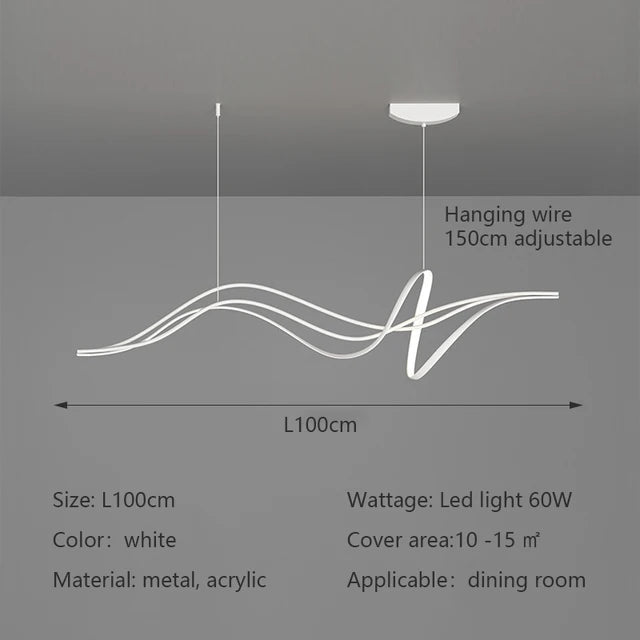 Stropná elegantná lampa Alnilam