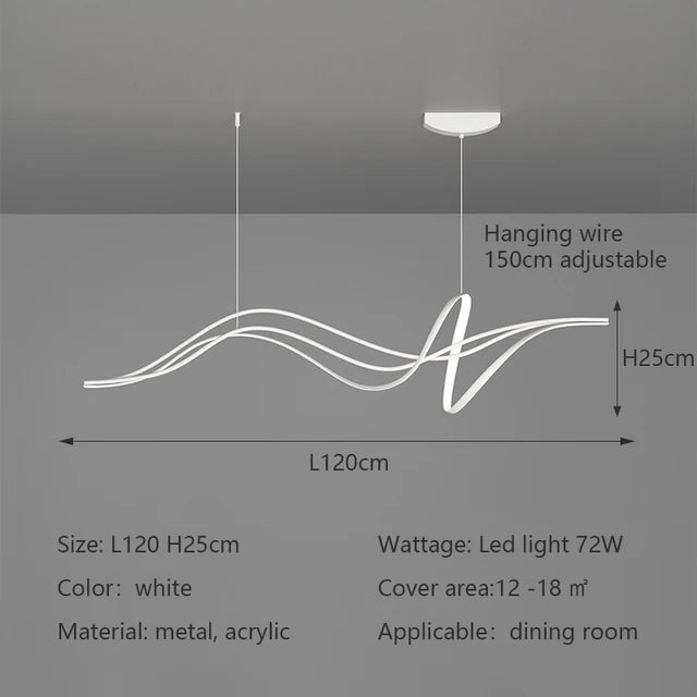 Stropná elegantná lampa Alnilam