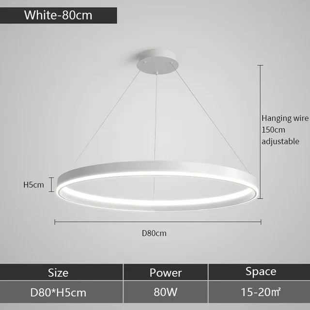 Stropná kruhová lampa Crux