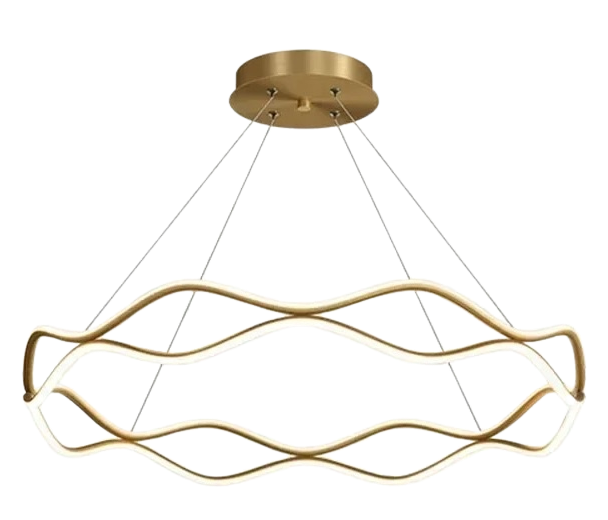Estetická vlnitá lampa