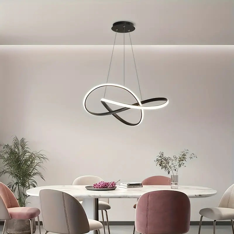 Moderné závesné LED osvetlenie s elegantným tvarom
