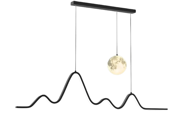Moderná lampa Hory a mesiac