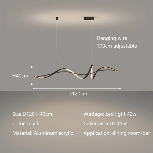 Minimalistické závesné osvetlenie s elegantnou líniou
