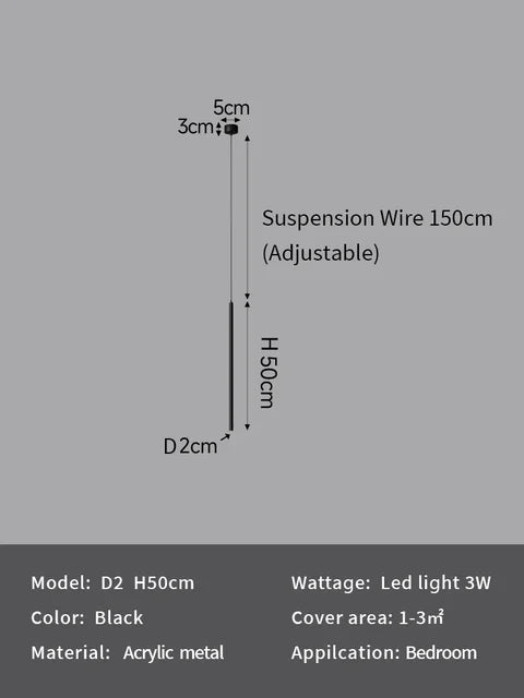 Zvyslá bodová lampa