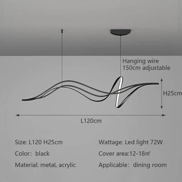 Stropná elegantná lampa Alnilam