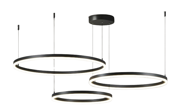 Trojitá oválna lampa