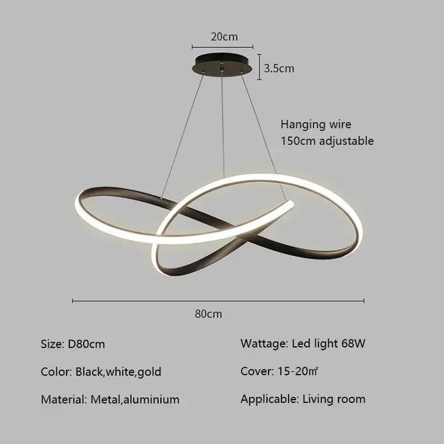 Stropná lampa Vulpecula