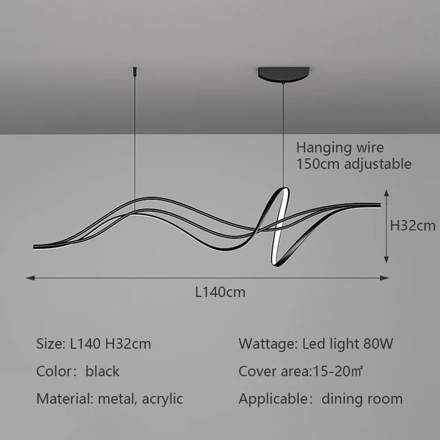 Stropná elegantná lampa Alnilam