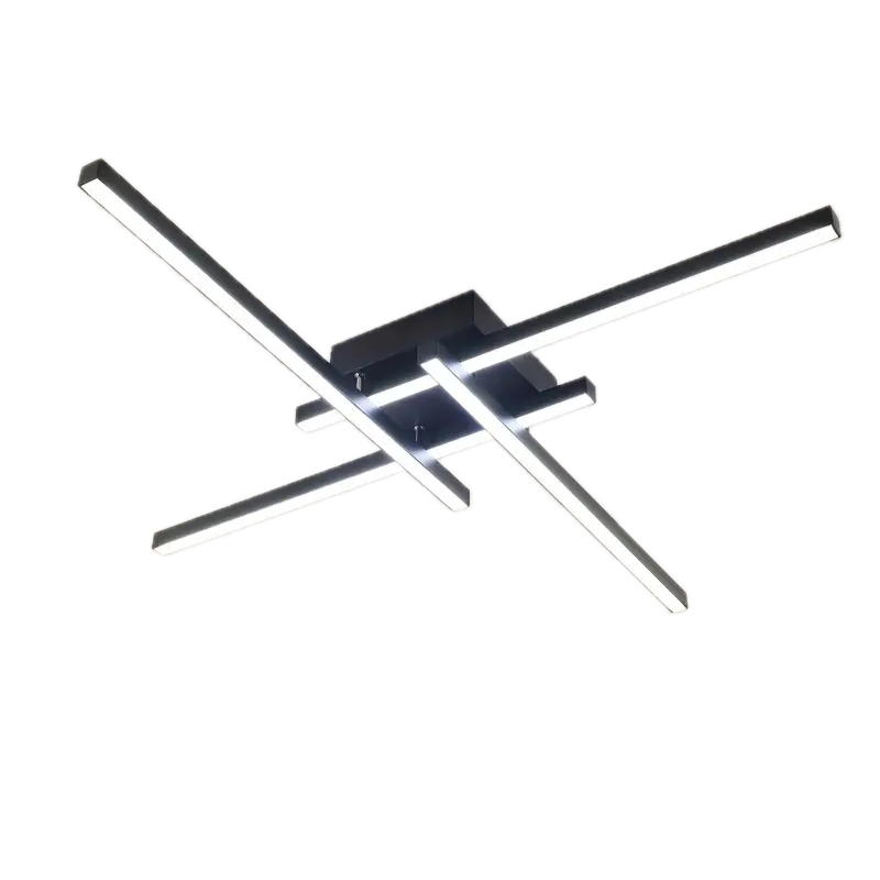 Modern LED ceiling lamp in the shape of a cross
