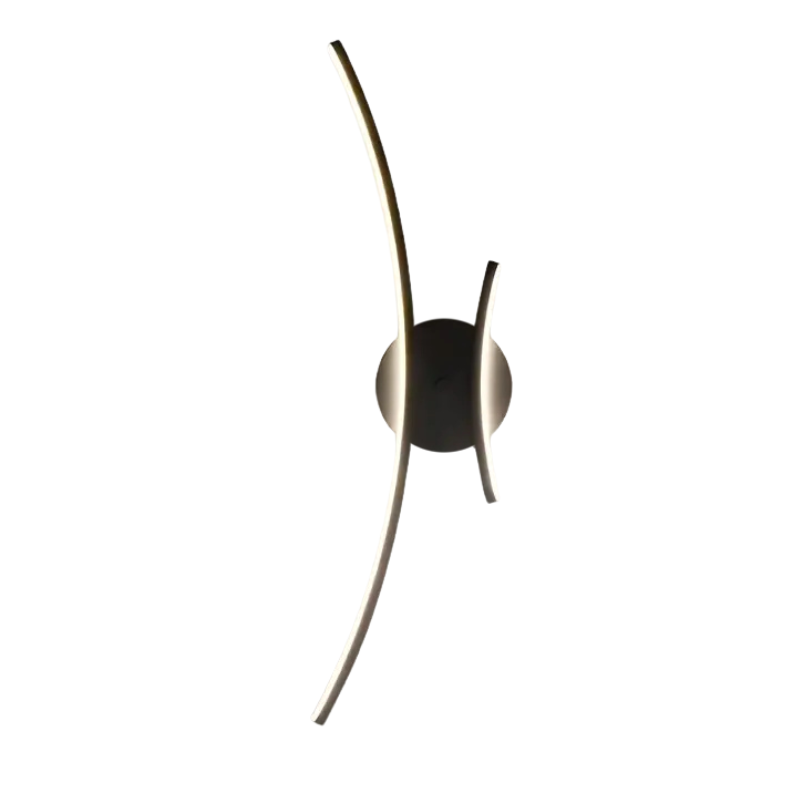 Minimalistické nástenné svetlo s oblúkovým efektom
