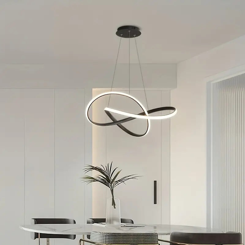 Moderné závesné LED osvetlenie s elegantným tvarom