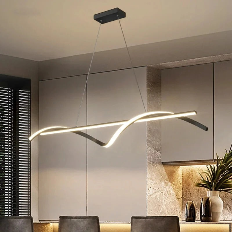 Moderná zvlnená lampa