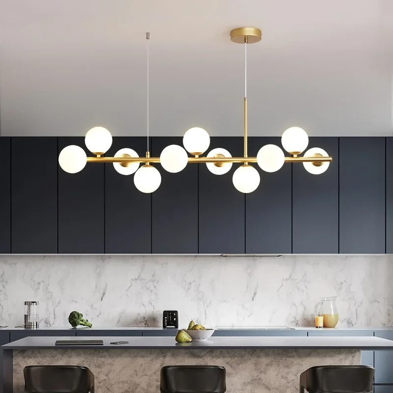 Guličková moderná lampa