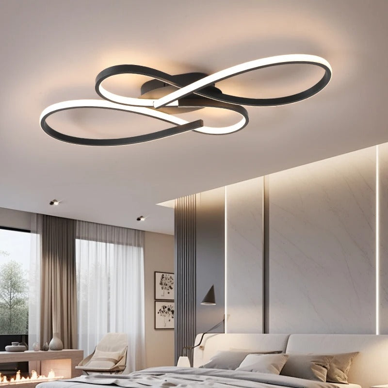 Moderná lampa v tvare mašle