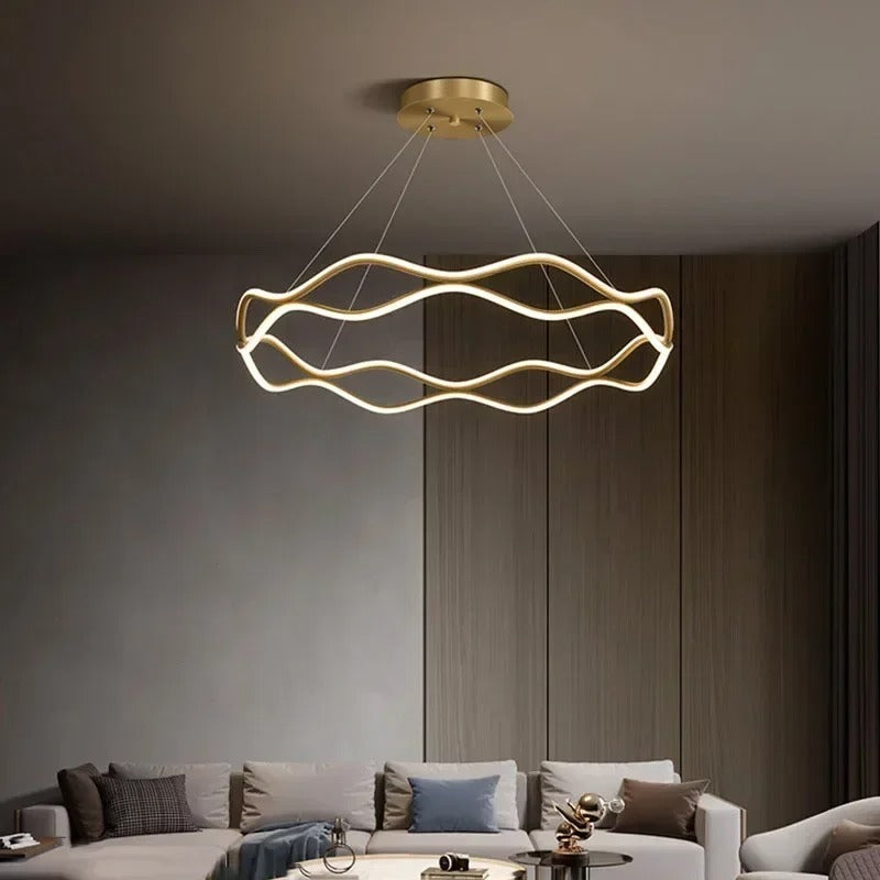 Estetická vlnitá lampa