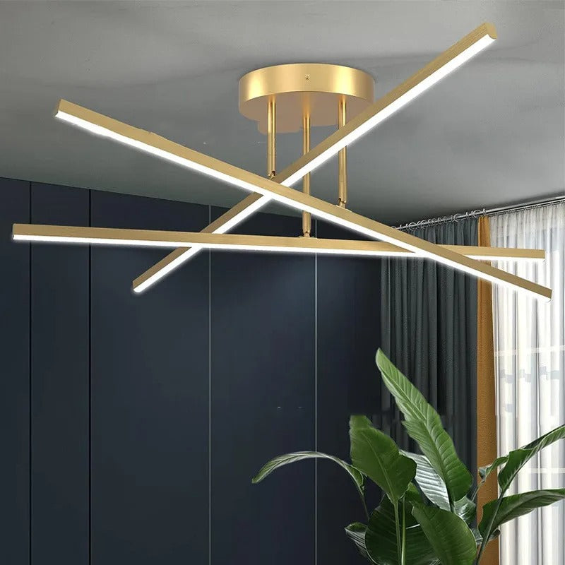 Trojitá moderná lampa