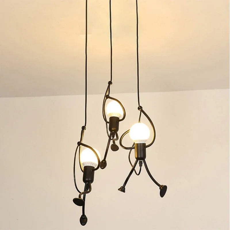 LED lampa s motívom postavičky