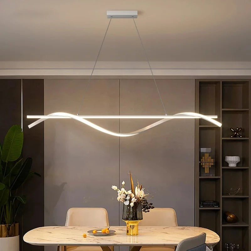Moderná zvlnená lampa
