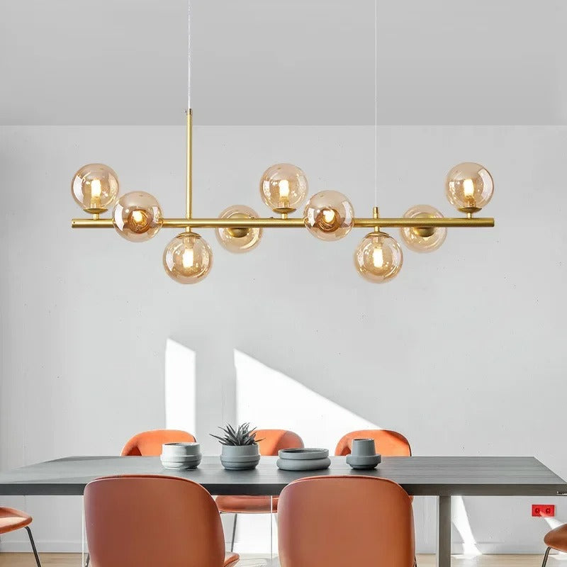Guličková moderná lampa