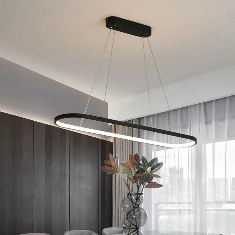 Moderná oválna lampa
