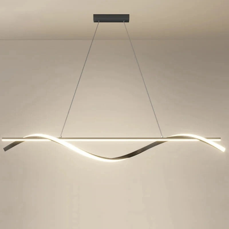 Moderná zvlnená lampa