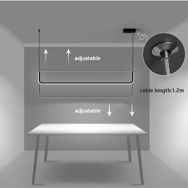 Minimalistická jedálenská lampa