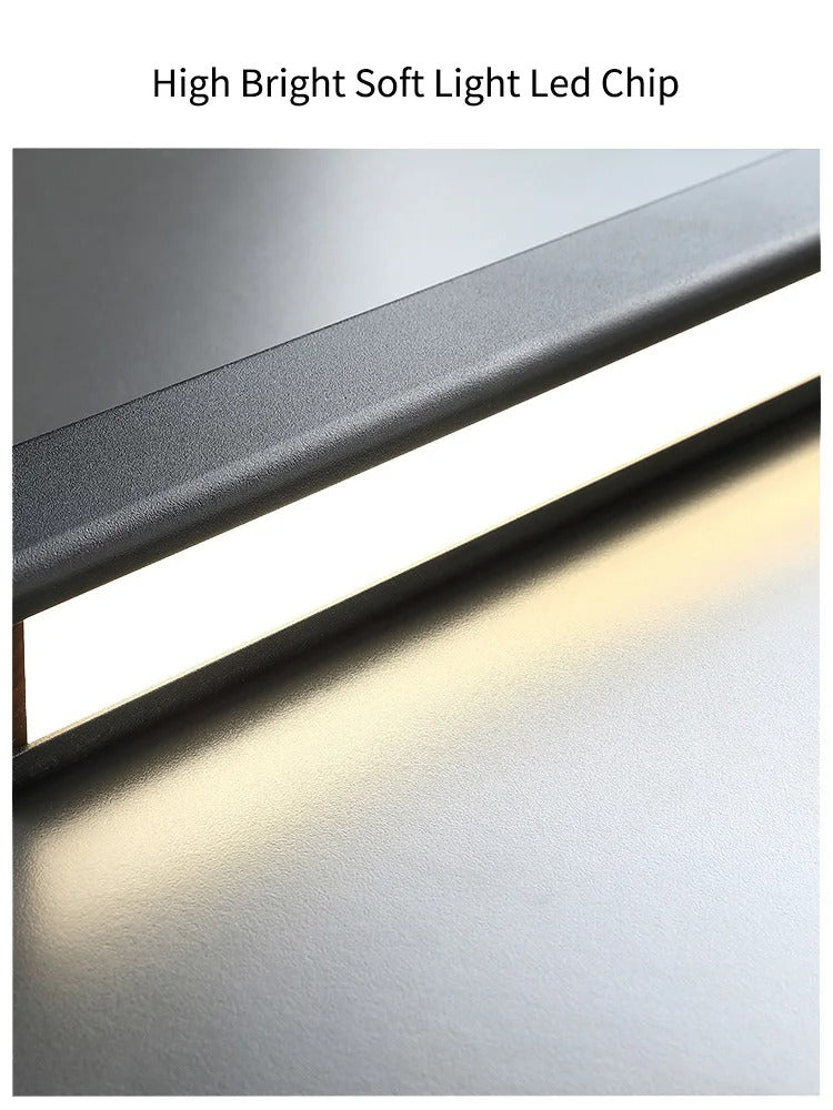 Dlhá moderná jedálenská lampa