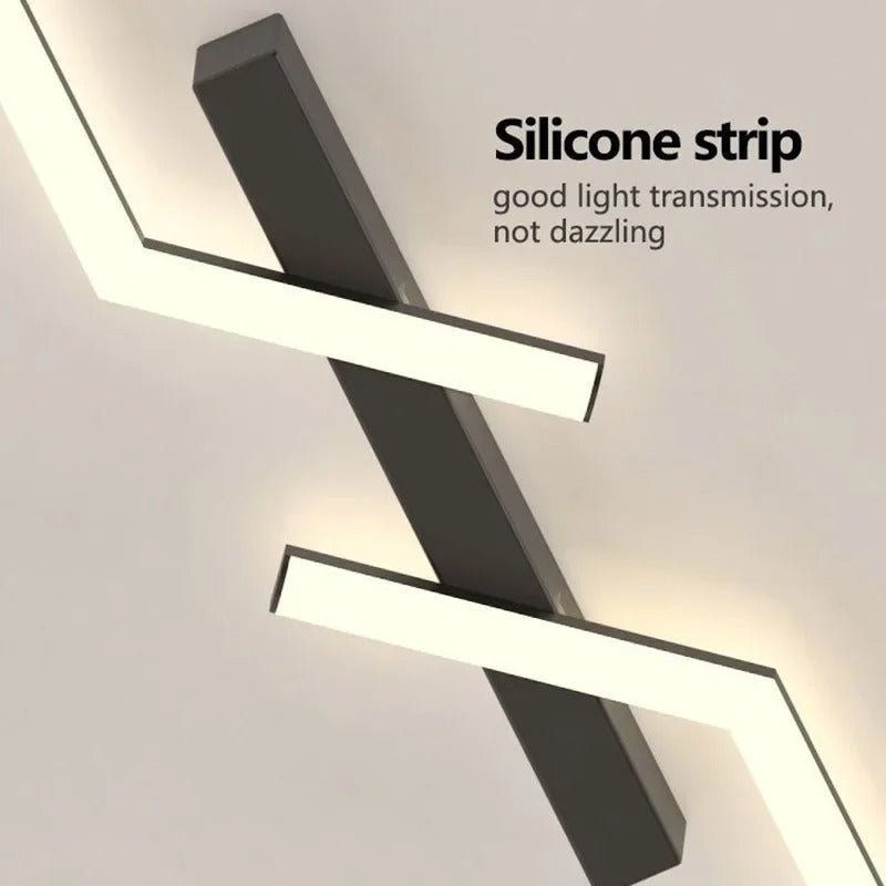 Moderné stropné osvetlenie s geometrickým dizajnom