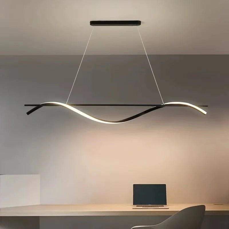 Moderná zvlnená lampa
