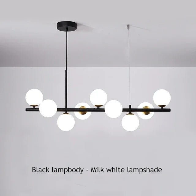 Guličková moderná lampa