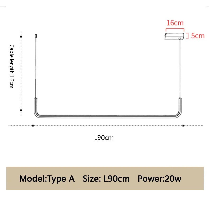 Minimalistická jedálenská lampa