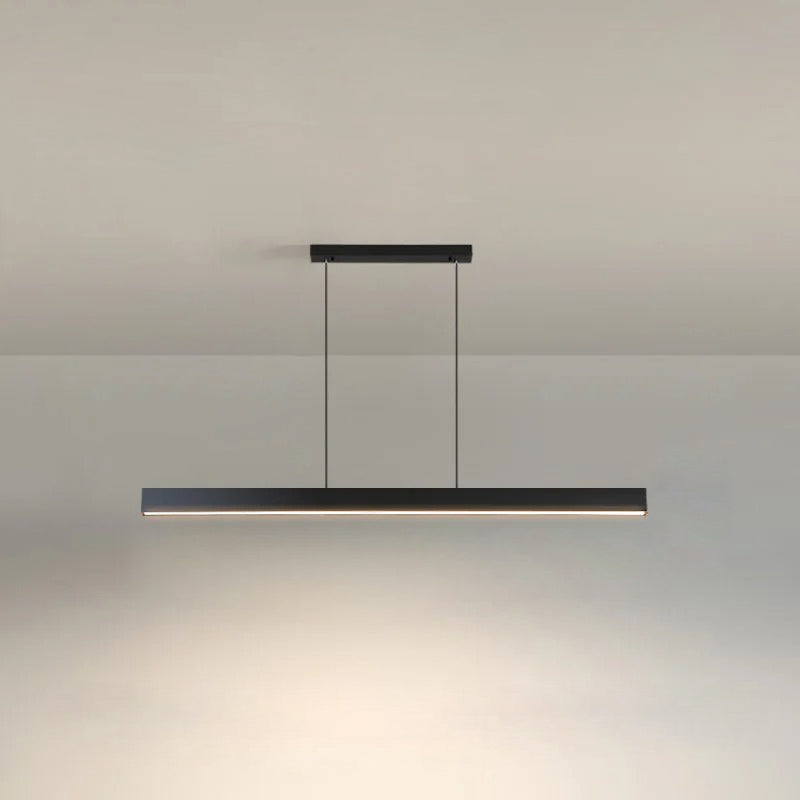 Dlhá moderná jedálenská lampa