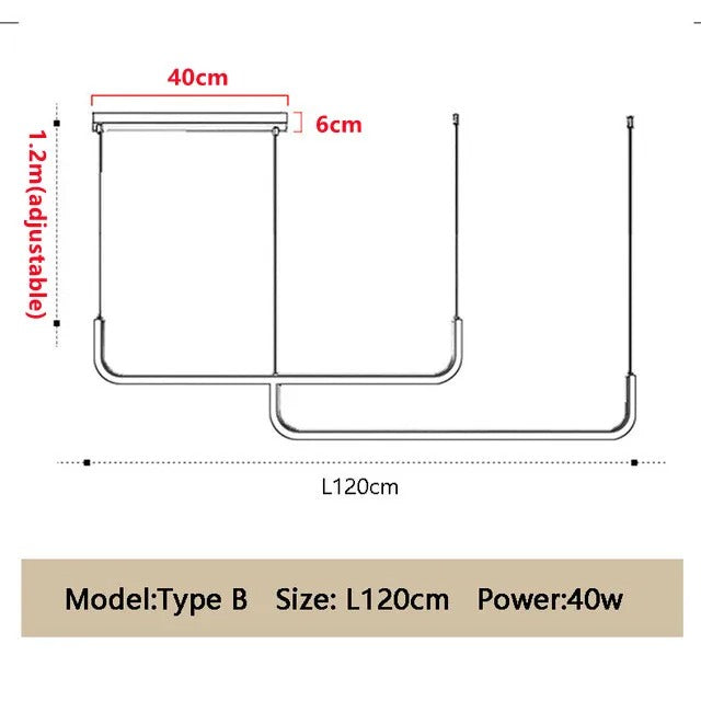 Minimalistická jedálenská lampa