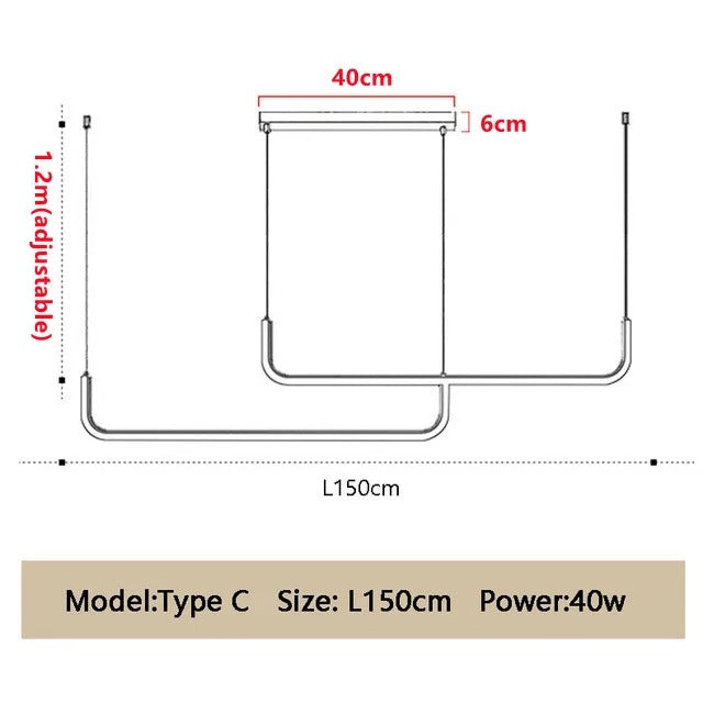 Minimalistická jedálenská lampa