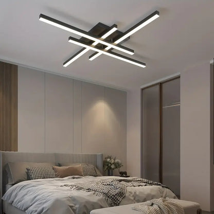 Modern LED ceiling lamp in the shape of a cross