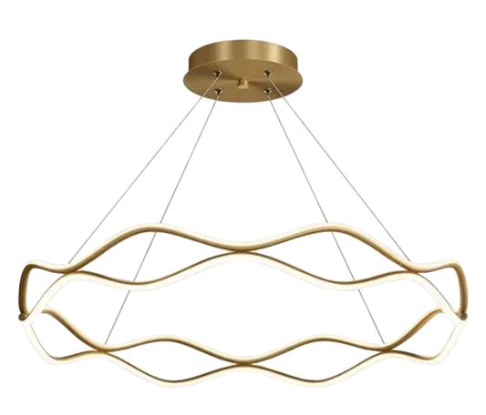 Estetická vlnitá lampa