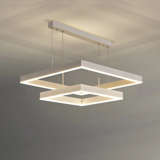 Stropná štvorcová lampa Zubenelgenubi
