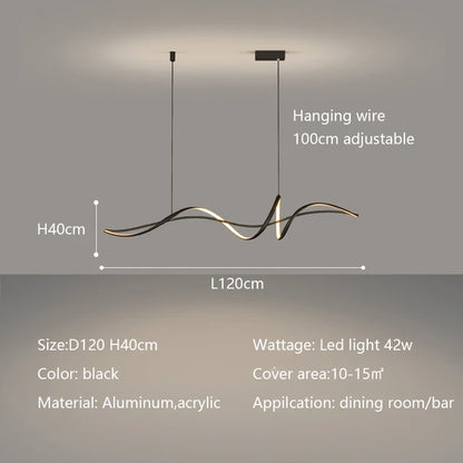 Minimalistické závesné osvetlenie s elegantnou líniou
