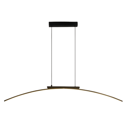 Moderná lampa v tvare poloblúku