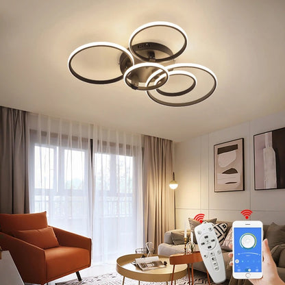 Estetická kruhová lampa