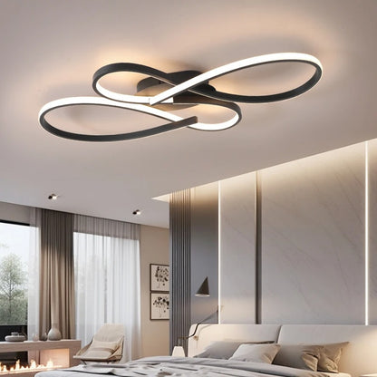 Moderná lampa v tvare mašle