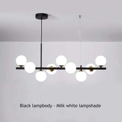 Guličková moderná lampa